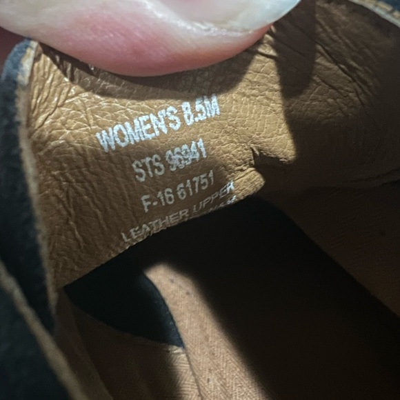 Sperry Women’s 8.5 Top Sider Stella Black Genuine Suede Lace Up Wedge Heel Boot - Picture 9 of 9